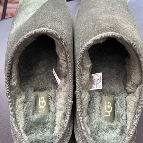 UGG Green Suede Slippers mens size 10 - Picture 3 of 6
